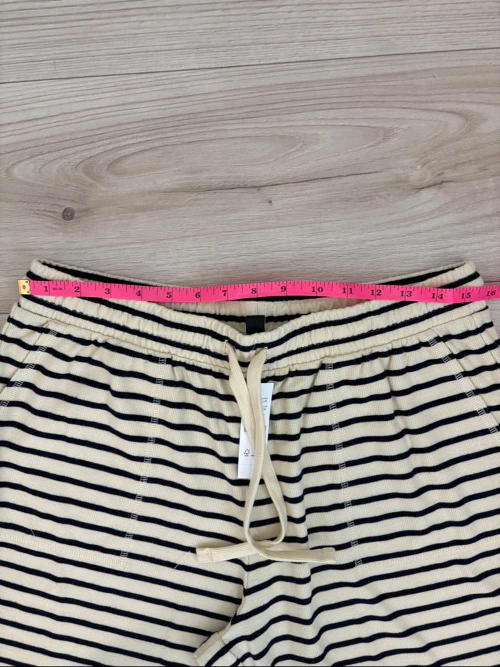 J. Crew Cream and Navy Striped Drawstring Pants - Picture 4 of 5